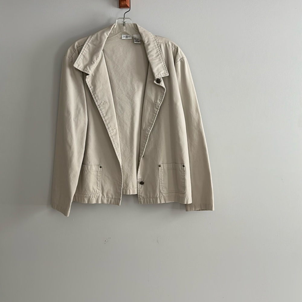 Jenny Buchanan long sleeve lightweight jacket. Petite size L